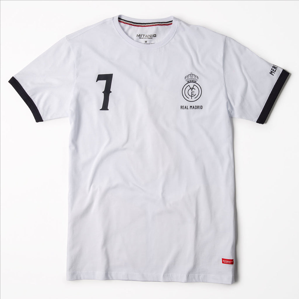 Real Madrid T-Shirt Short Sleeve - White - Mitani Store