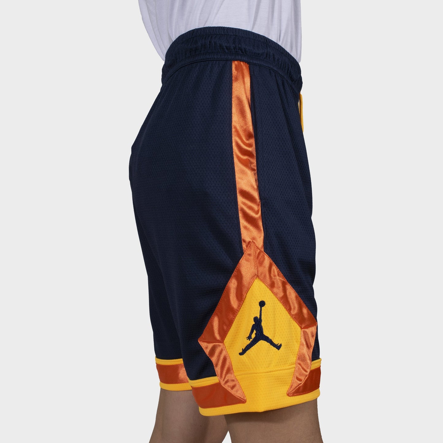 Men Jordan Navy Yellow Shorts